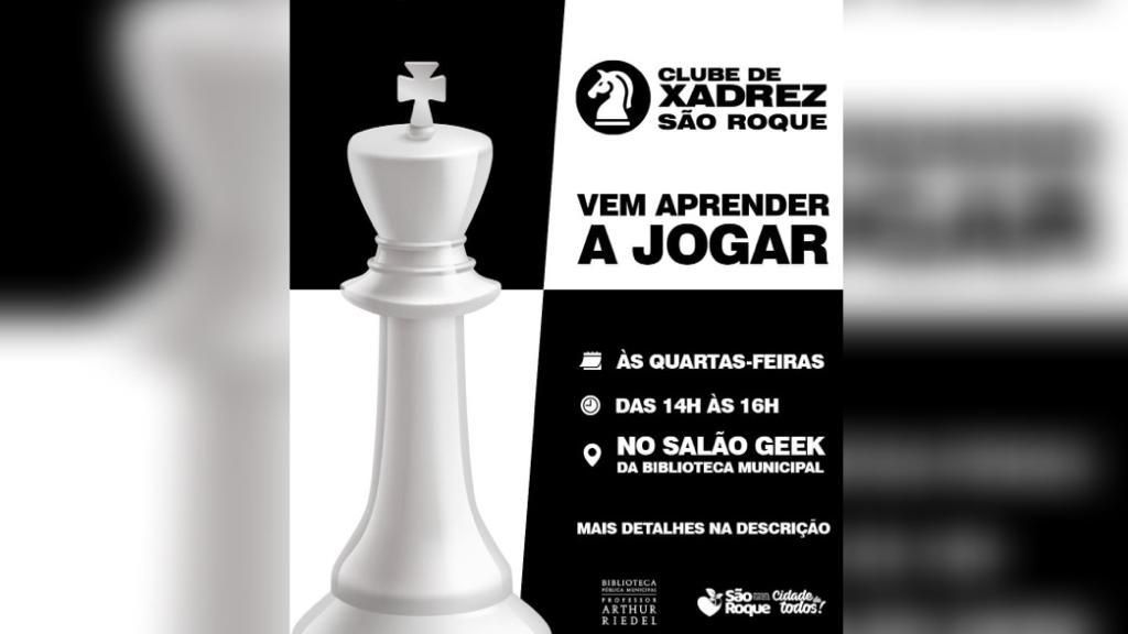 Clube de Xadrez de São Roque é aberto à população todas as quartas