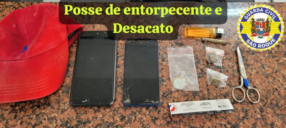 GCM de São Roque apreende dois homens por porte de drogas e desacato GCM de São Roque apreende dois homens por porte de drogas e desacato