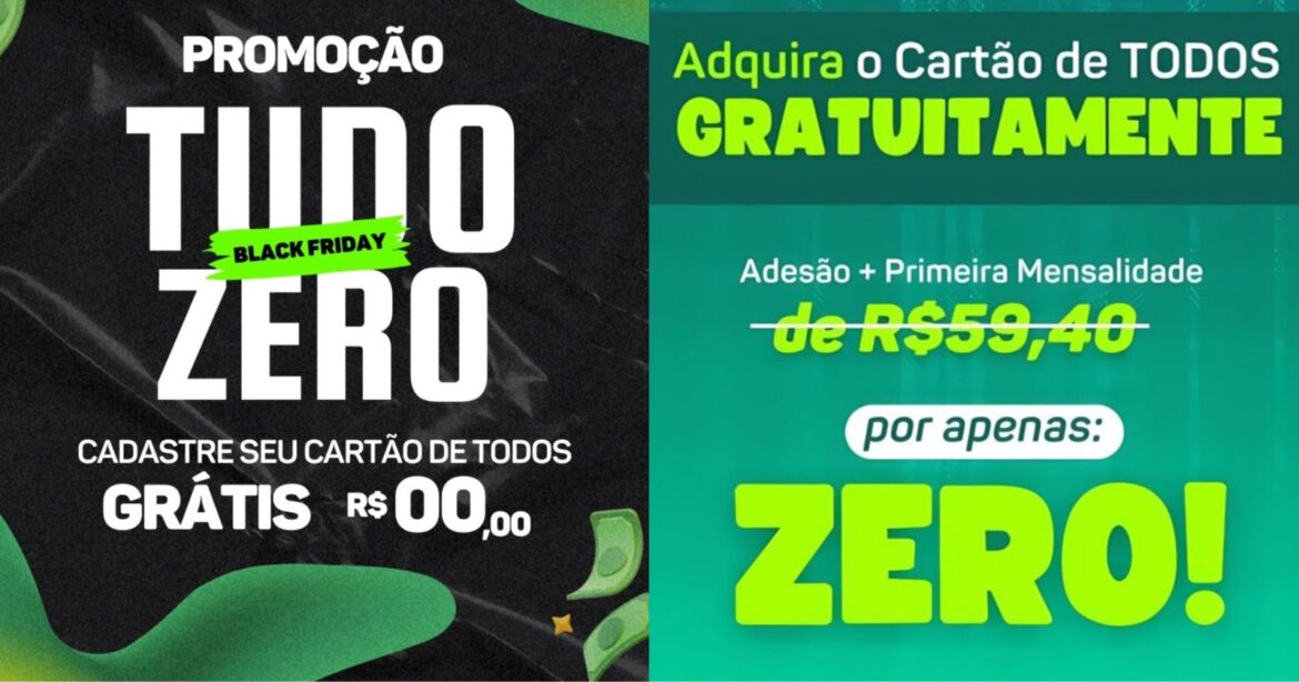 Cartão de Todos está com promoção Tudo Zero, confira