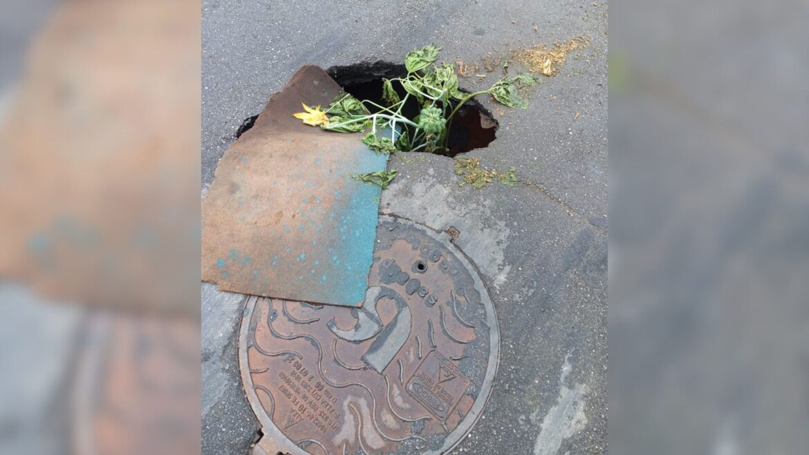Buraco no Marmeleiro preocupa moradores
