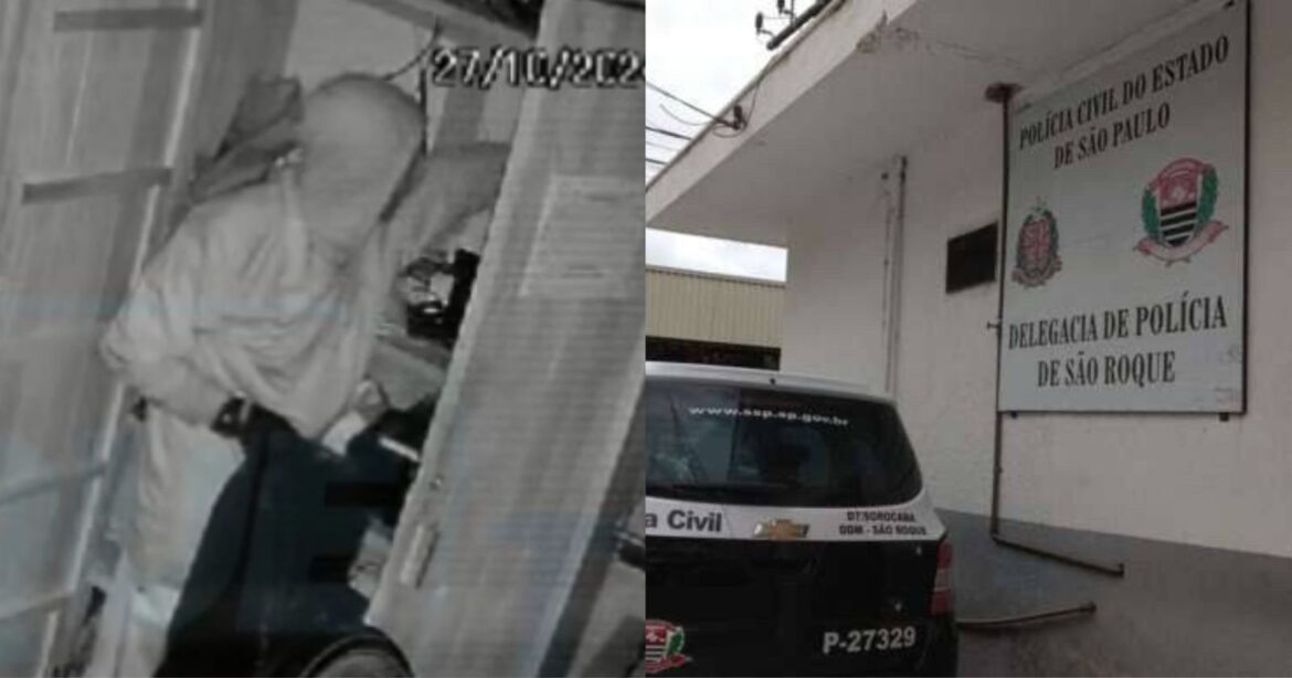 Homem preso após furto em Prainha de São Roque é levado para CDP em Sorocaba